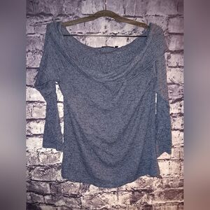 Apt 9 Blue Off should Sweater sz Large